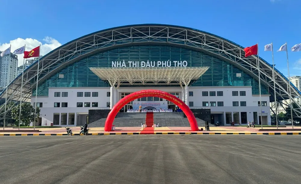 Nhà thi đấu TDTT Phú Thọ đã hoàn thành việc nâng cấp, sửa chữa 