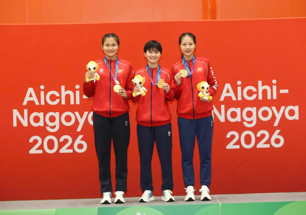 Cầu mây đôi nữ giành HCV ASIAD 20. Ảnh: TAM NINH