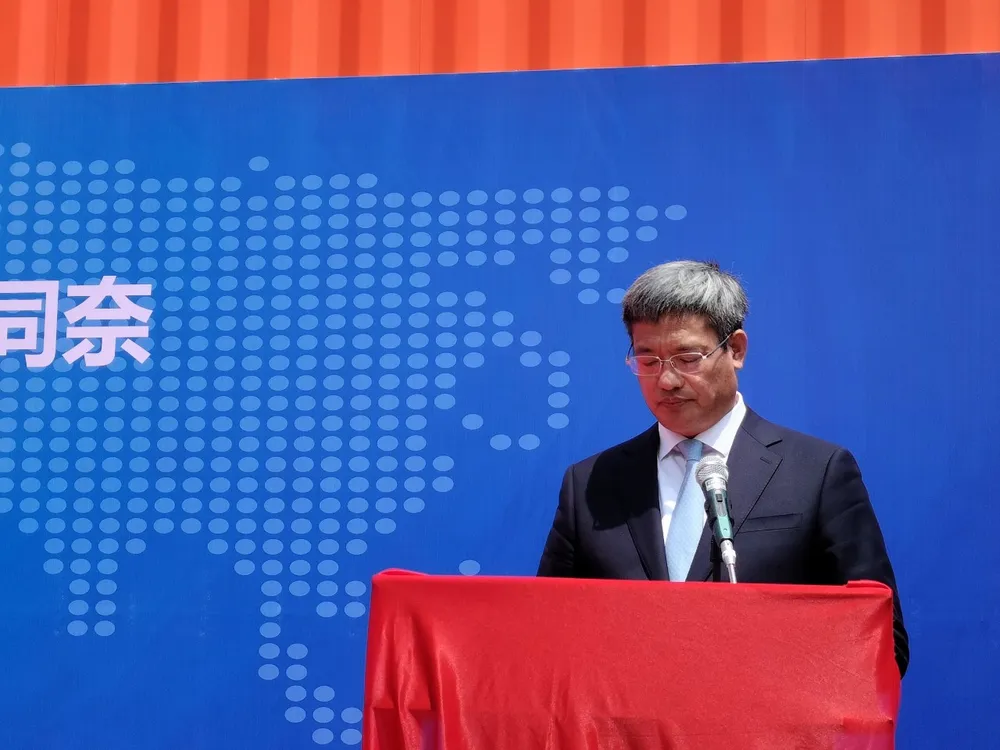 Ông Ngụy Hoa Tường, Tổng Lãnh sự Trung Quốc tại TPHCM phát biểu tại buổi lễ