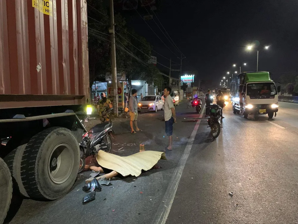 Hiện trường vụ tai nạn giao thông