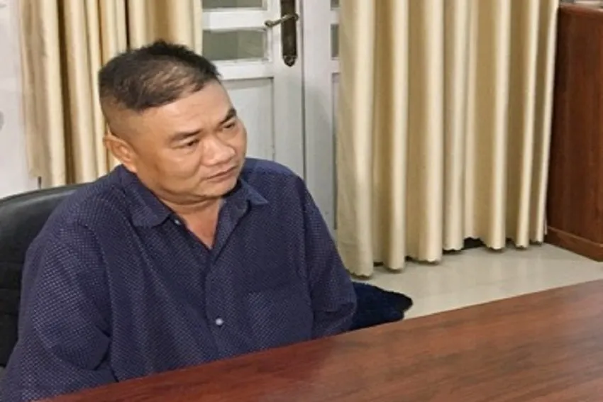 Đối tượng Hứa Nghiệp Thắng tại cơ quan điều tra Đối tượng Hứa Nghiệp Thắng tại cơ quan điều tra