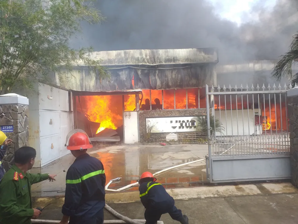 Hàng trăm người căng mình dập đám cháy lớn tại xưởng gỗ ảnh 1