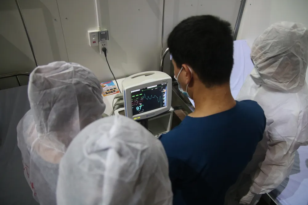 Bệnh viện dã chiến Tiên Sơn diễn tập tiếp nhận bệnh nhân với số lượng lớn ảnh 7