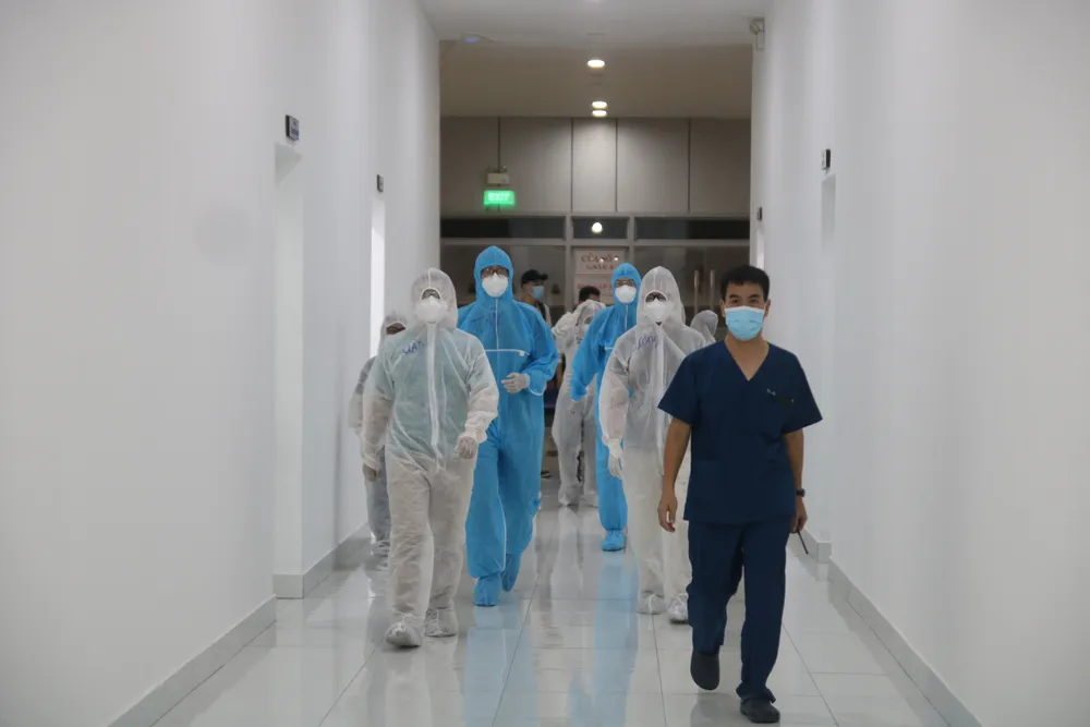 Bệnh viện dã chiến Tiên Sơn diễn tập tiếp nhận bệnh nhân với số lượng lớn ảnh 3