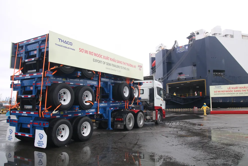 THACO xuất khẩu lô sơ mi rơ moóc đầu tiên sang thị trường Mỹ ảnh 1