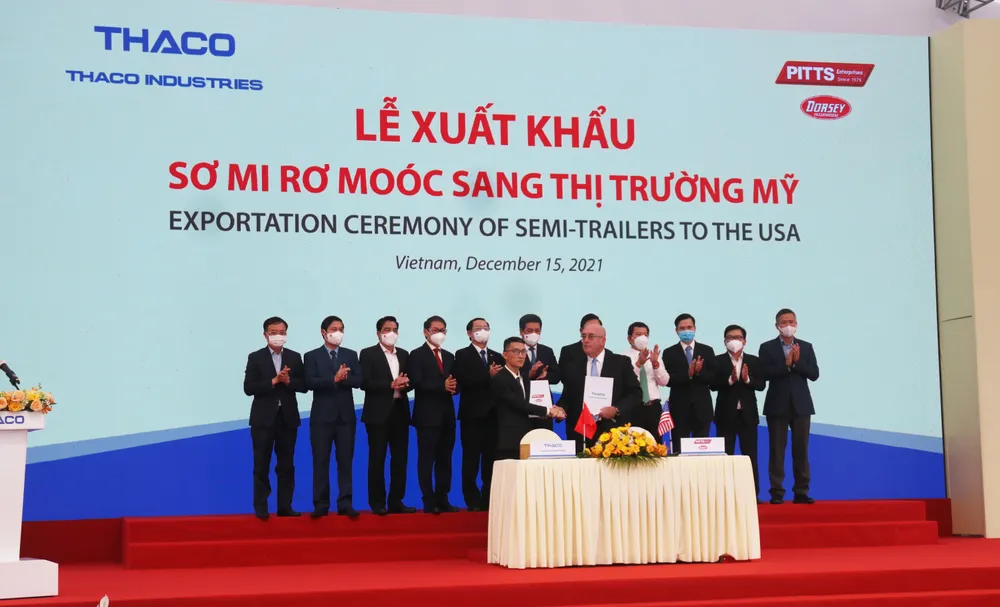 THACO xuất khẩu lô sơ mi rơ moóc đầu tiên sang thị trường Mỹ ảnh 2