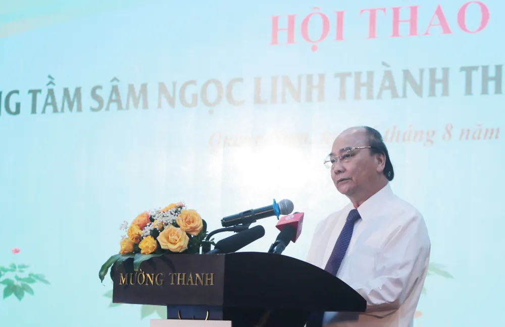 Chủ tịch nước Nguyễn Xuân Phúc: Phát triển cây sâm Ngọc Linh thành cây “quốc kế dân sinh” ảnh 1