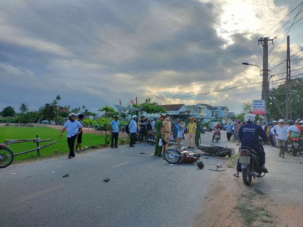 Hiện trường vụ tai nạn khiến em Thọ tử vong Hiện trường vụ tai nạn khiến em Thọ tử vong