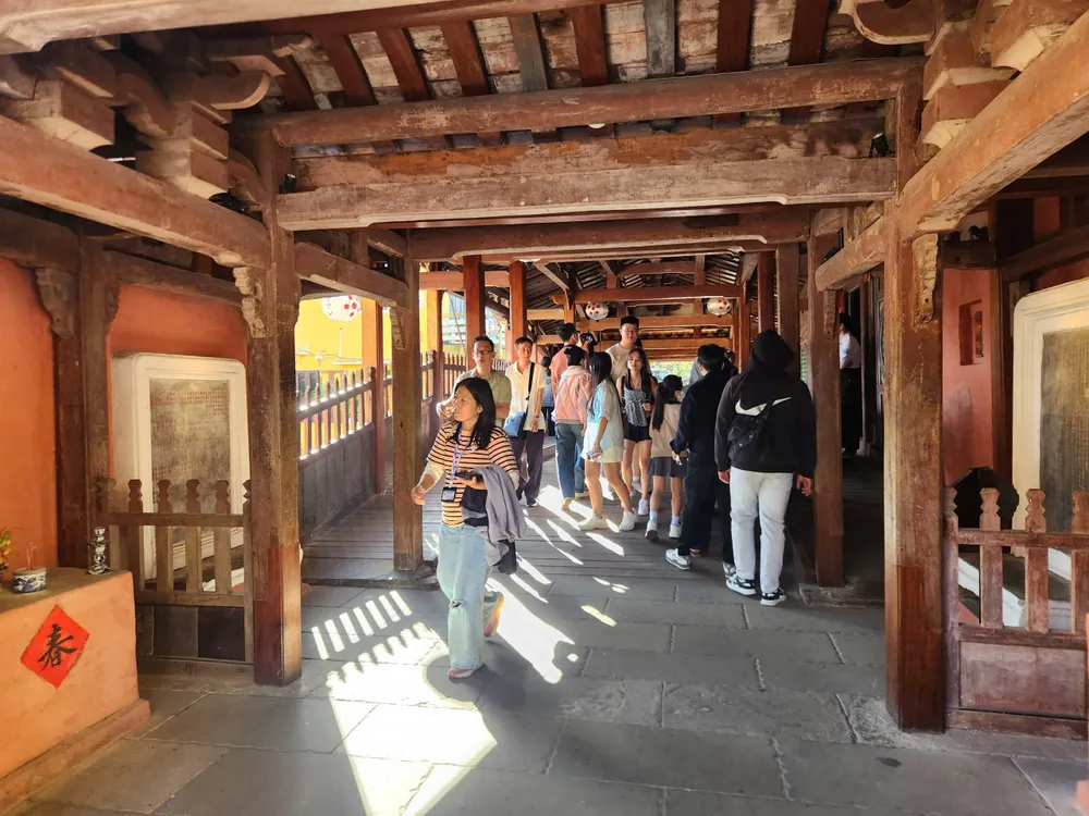 Đây là Tết đầu tiên Chùa Cầu mở cửa phục vụ du khách sau gần 2 năm trùng tu