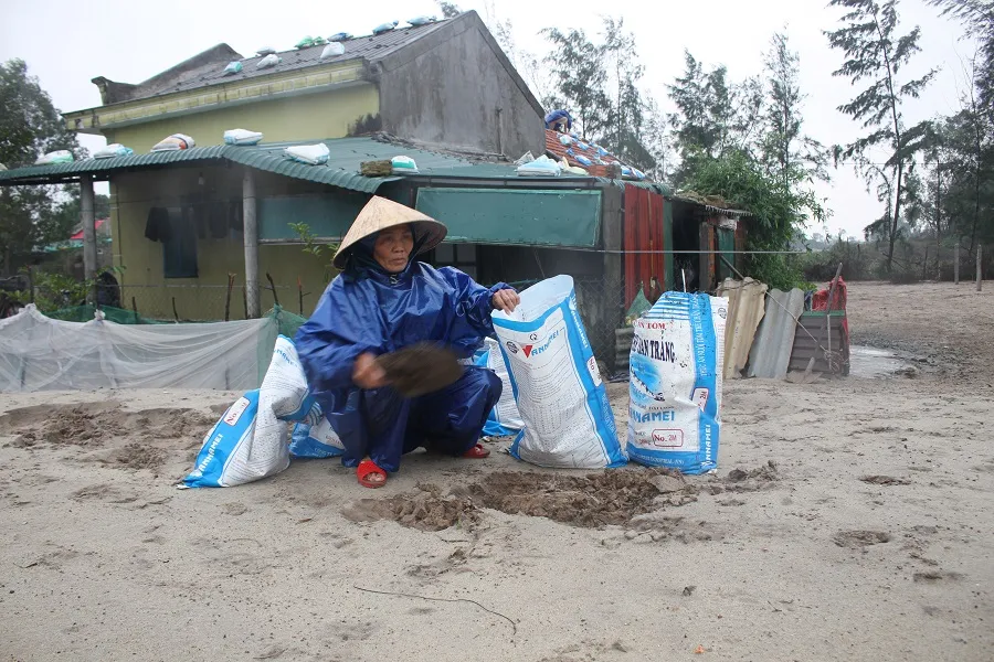Di dời dân, chằng chống nhà cửa trước cơn bão số 13  ảnh 3