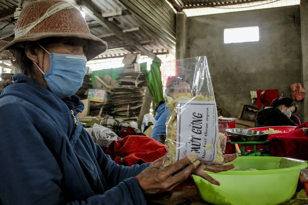 Làng nghề sản xuất mứt gừng Mỹ Chánh tất bật vào vụ tết ảnh 8