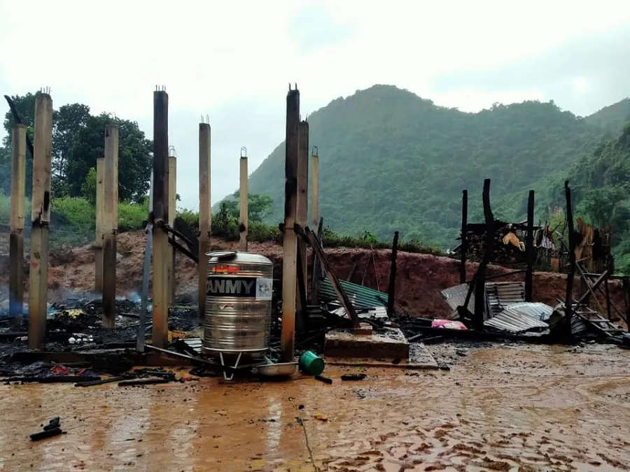 Cháy nhà lúc nửa đêm ở Quảng Trị, 2 người thương vong  ảnh 2