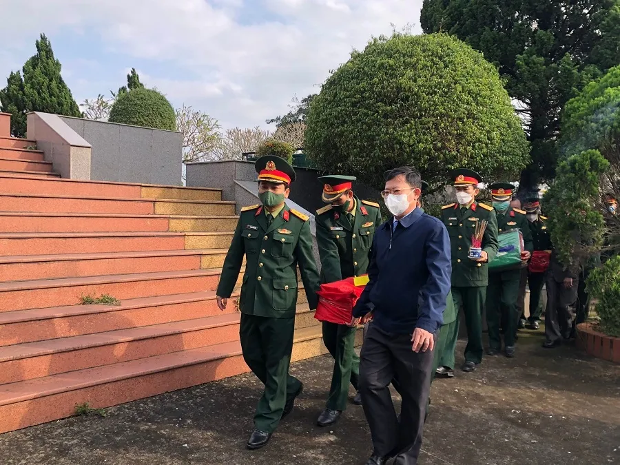 Quảng Trị: Truy điệu và an táng 2 hài cốt liệt sĩ ảnh 1