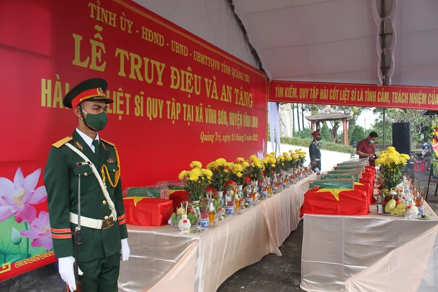Quảng Trị: Truy điệu và an táng 16 hài cốt liệt sĩ ảnh 3
