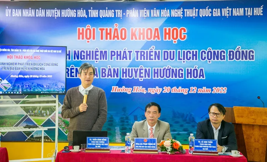 Tiến sĩ Trần Đình Hằng phát biểu tại hội thảo. Ảnh: LÊ TRƯỜNG
