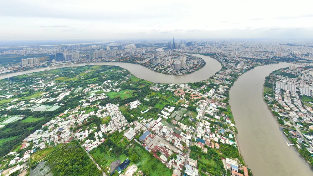 TPHCM nhìn từ trên cao. Ảnh: HOÀNG HÙNG