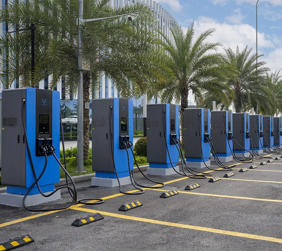 Một trạm sạc của VinFast tại Việt Nam