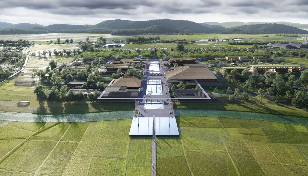 Phối cảnh dự án Khu du lịch văn hoá thuộc Khu di tích quốc gia đặc biệt Khu lưu niệm Chủ tịch Hồ Chí Minh