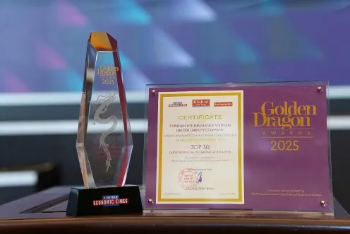 Shinhan Life Việt Nam nhận giải thưởng Rồng vàng 2025.jpg
