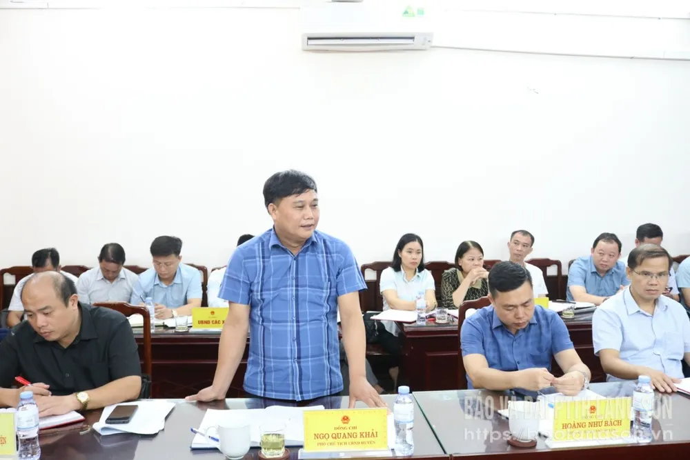 Lãnh đạo UBND huyện Tràng Định làm rõ một số liên quan đến công tác chuẩn bị cho vận hành mô hình chính quyền địa phương 2 cấp