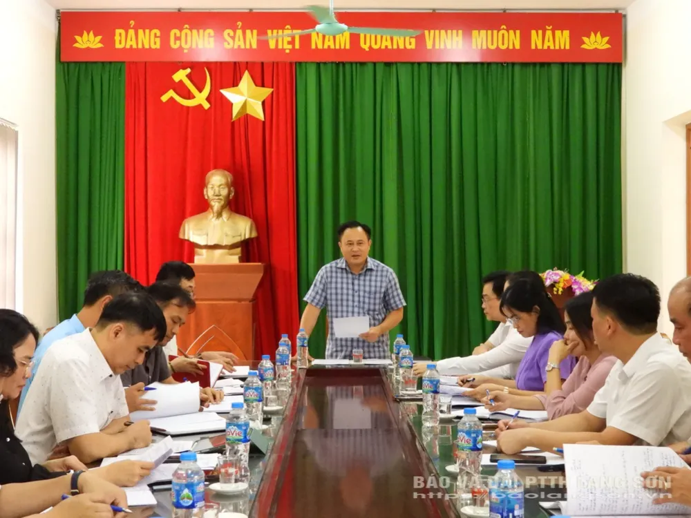 Đồng chí Phó Chủ tịch UBND tỉnh phát biểu kết luận tại buổi kiểm tra