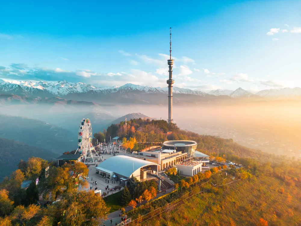 Television Tower in Almaty (Qazaqstan). Credited Almaty Tourism Bureau (Qazaqstan).jpg