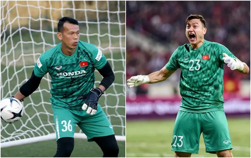 Tấn Trường (trái) hay Văn Lâm sẽ bắt chính tại đội tuyển Việt Nam?