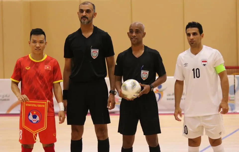 Đội tuyển futsal Việt Nam đánh bai Iraq 2-1 ở trận giao hữu vào tối 17-5