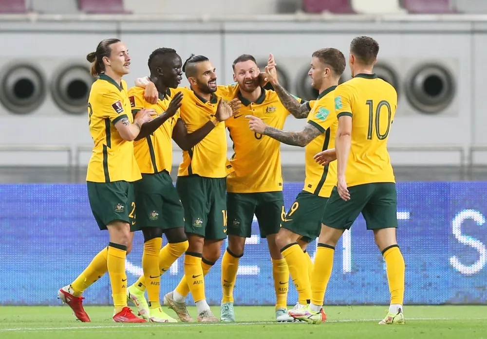 Australia có 3 điểm ở trận ra quân thuộc vòng loại cuối cùng World Cup 2022. Ảnh: GETTY IMAGES
