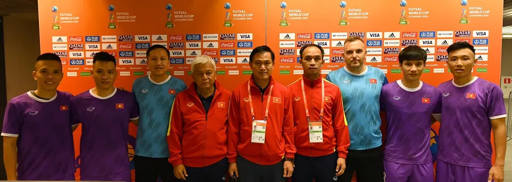 Những thành viên của đội tuyển Việt Nam hiện tại từng tham dự Futsal World Cup 2016. Ảnh: ANH TRẦN