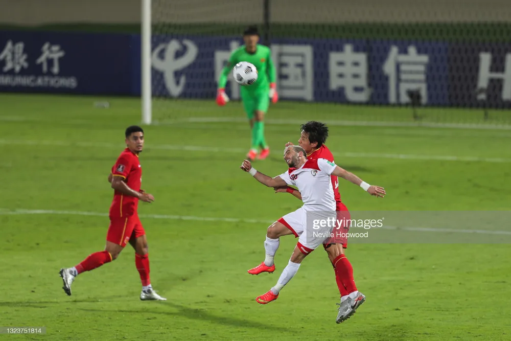 Trung Quốc hòa Syria trước khi gặp Việt Nam ở vòng loại World Cup 2022. Ảnh: GETTY