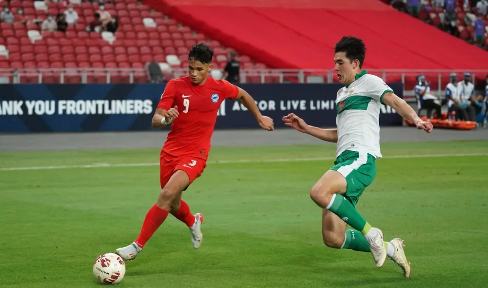 Indonesia và Singapore đã cầm hòa nhau 1-1 ở trận bán kết lượt đi. Ảnh: AFF
