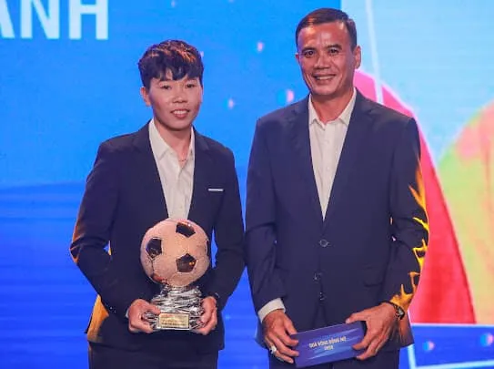 Kim Thanh là đương kim Quả bóng Đồng Việt Nam 2020. Ảnh: DŨNG PHƯƠNG