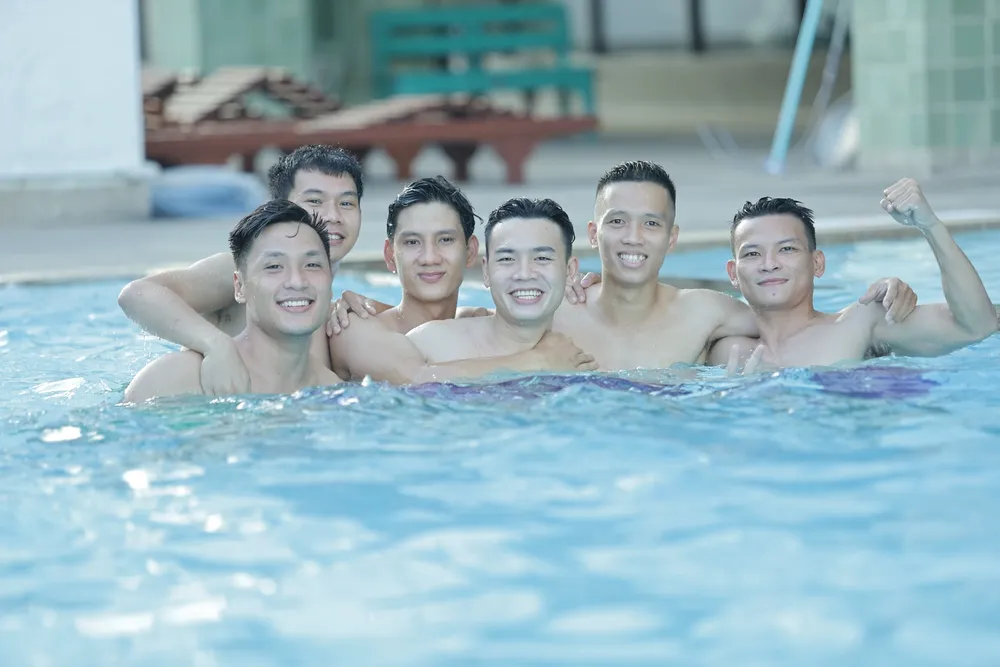 Các tuyển thủ futsal Việt Nam đầy thoải mái hướng đến Giải futsal Đông Nam Á 2022. ẢNH: ANH TRẦN 