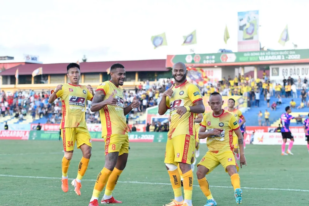 Thanh Hoá có chiến thắng quan trọng trước Sài Gòn FC. ẢNH: MINH HOÀNG