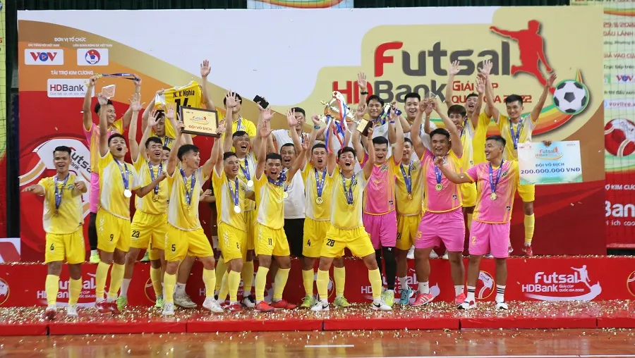 Sài Gòn FC vô địch Cúp futsal quốc gia 2022. ẢNH: ANH TRẦN