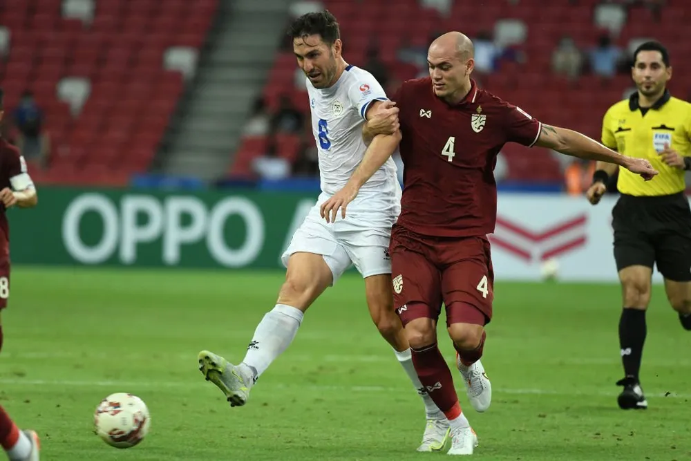 Thái Lan đã đánh bại Philippines tỉ số 2-1 ở AFF Cup gần nhất diễn ra vào năm 2021. ẢNH: GETTY