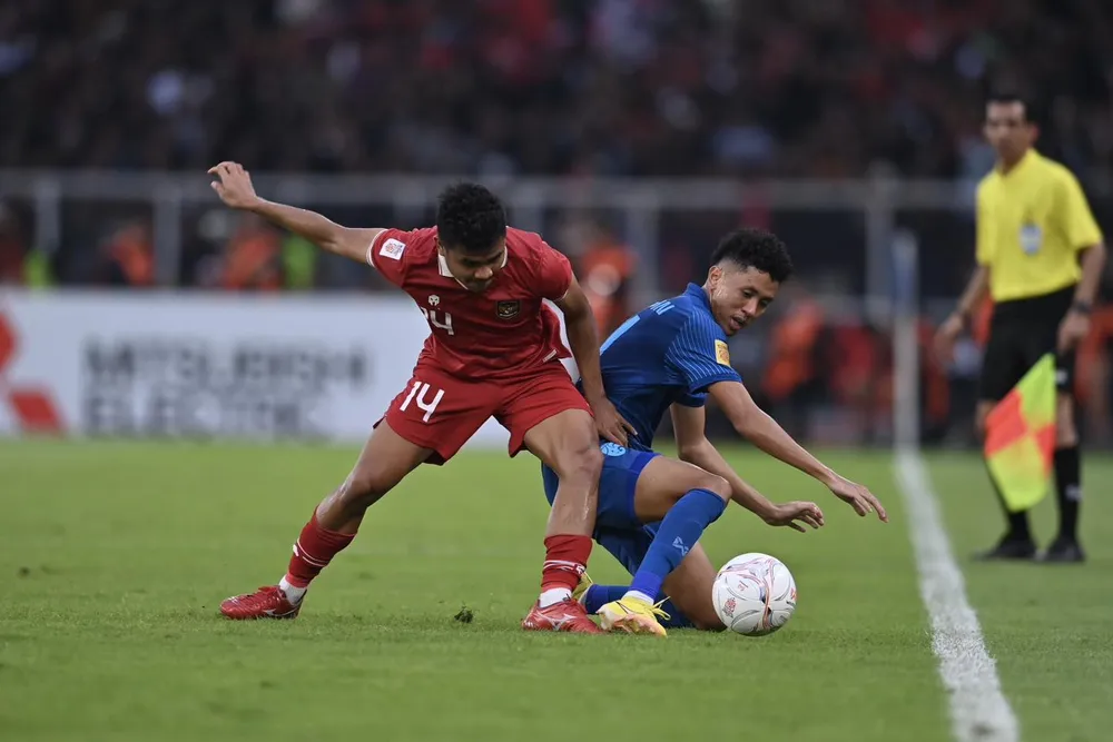Indonesia và Thái Lan đã cống hiến cho người hâm mộ trận đấu đầy căng thẳng. ẢNH: FAT