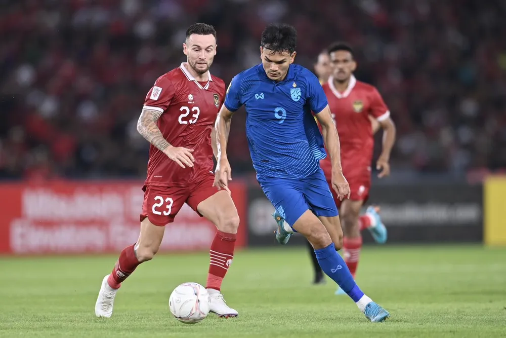 Thái Lan và Indonesia là 2 đội đang dẫn đầu bảng A. ẢNH: FAT