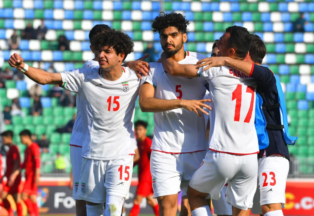 Niềm vui thắng trận của U20 Iran Niềm vui thắng trận của U20 Iran
