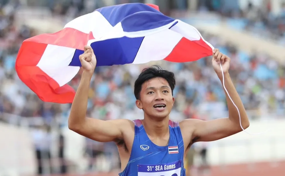 Thần đồng Puripol Boonson được xem là "mỏ vàng" của điền kinh Thái Lan ở SEA Games 32.