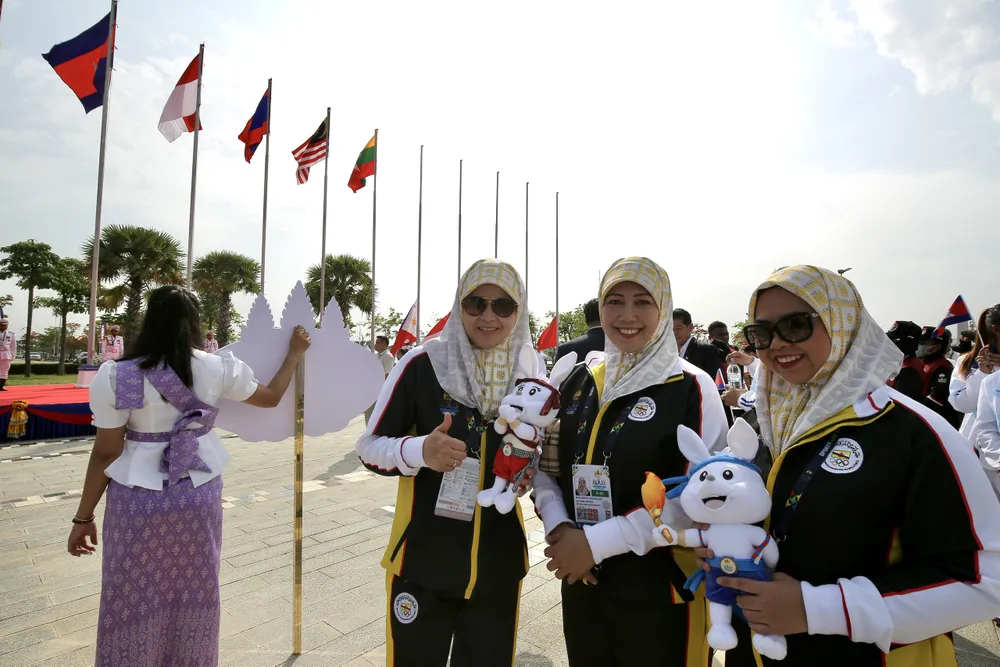 Những thành viên của đoàn thể thao Brunei