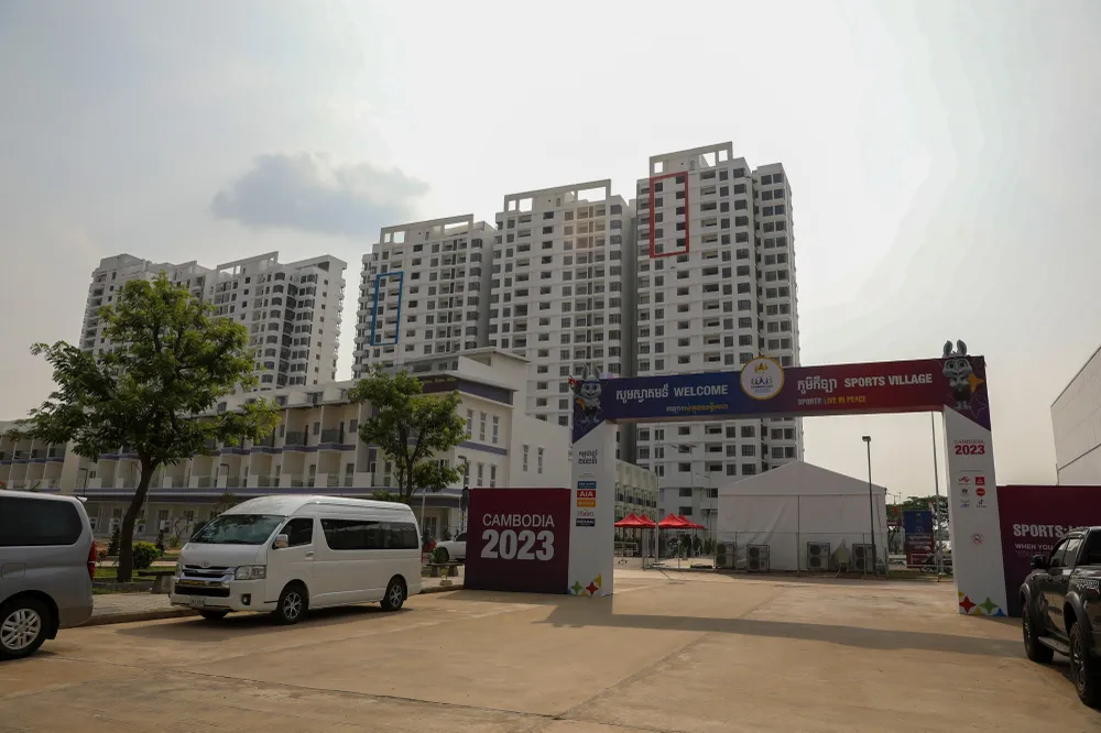 "Mặt tiền" của làng vận động viên