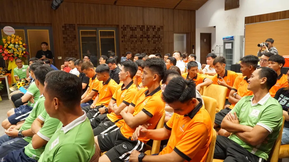 Nghiêm Phạm Holdings đã bổ sung nhiều cầu thủ chất lượng để tăng "chất thép" trong đội hình. ẢNH: TÂM HÀ