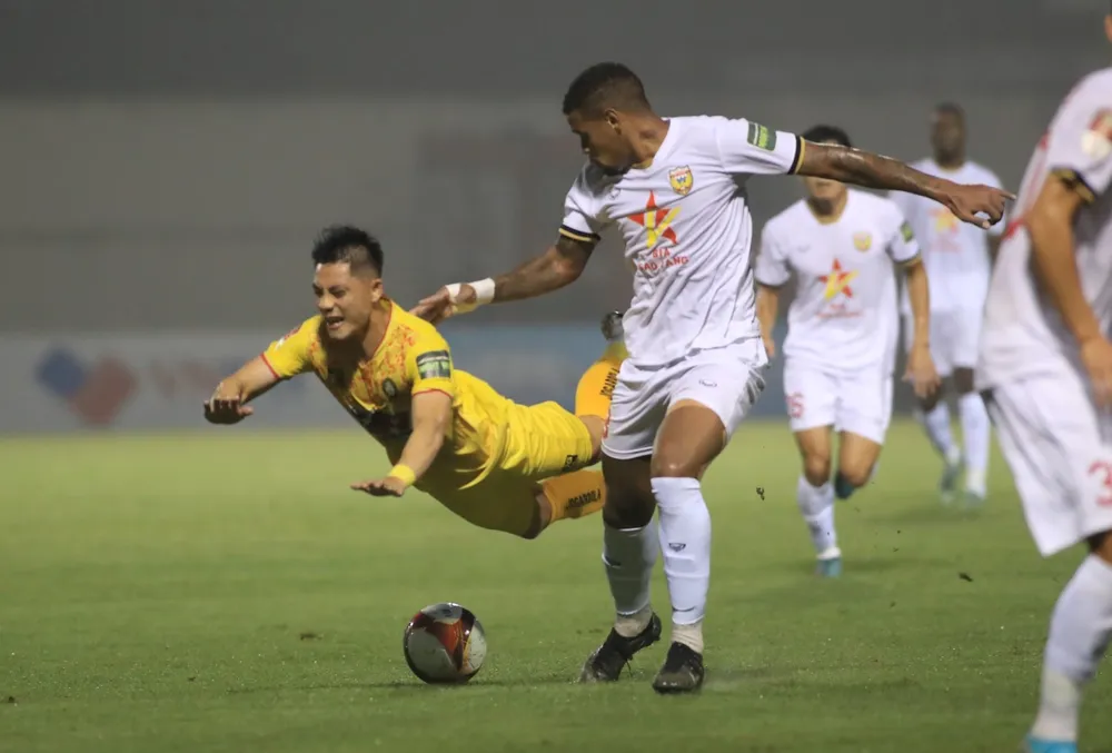 Thanh Hóa đang gặp bất lợi trong cuộc đua vô địch V-League 2023. ẢNH: MINH HOÀNG
