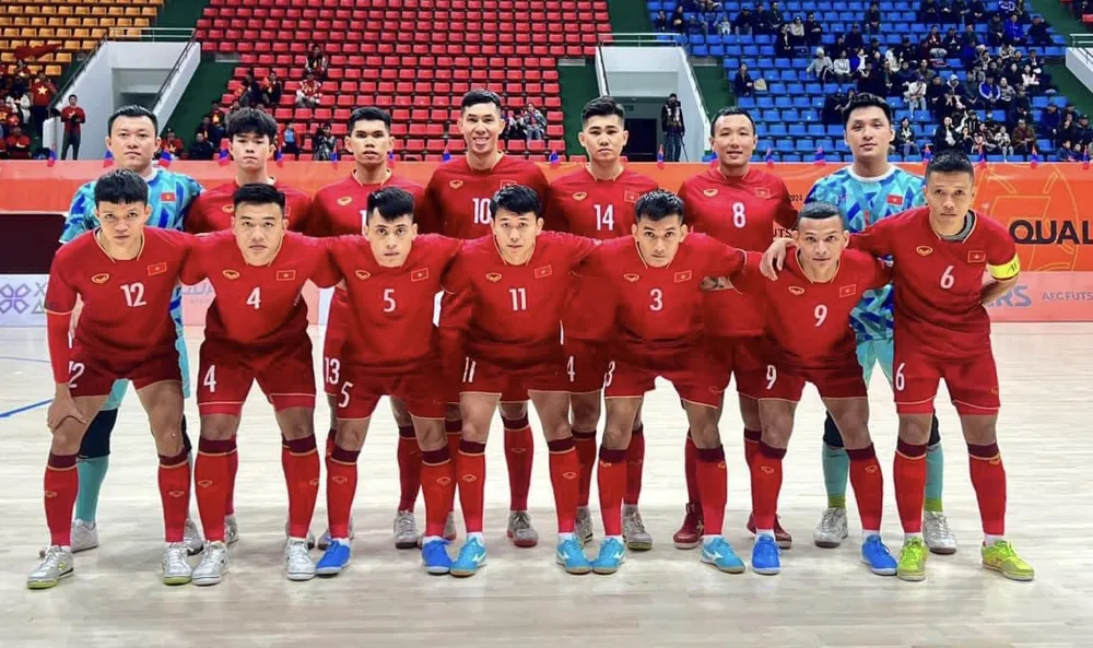 Đội tuyển futsal Việt Nam toàn thắng ở vòng loại Giải futsal châu Á 2014.