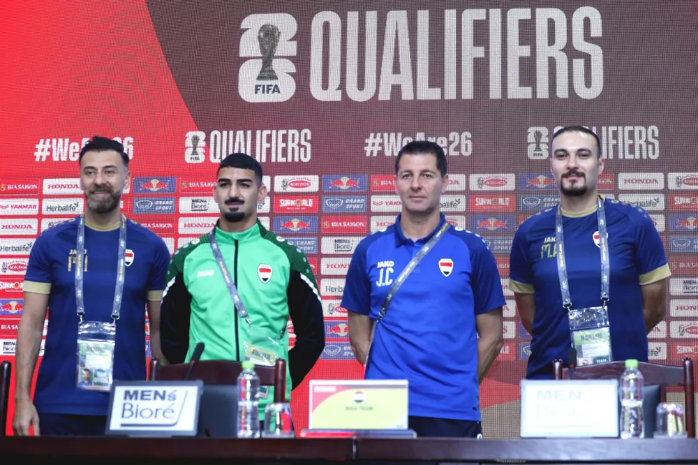 Iraq đến Hà Nội sớm 4 ngày để chuẩn bị cho trận đấu quan trọng ở bảng F.