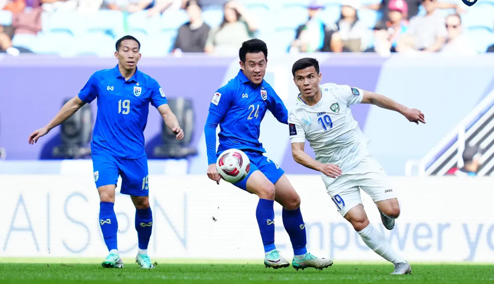 Thái Lan dừng bước sau vòng 16 đội Asian Cup 2023. ẢNH: AFC