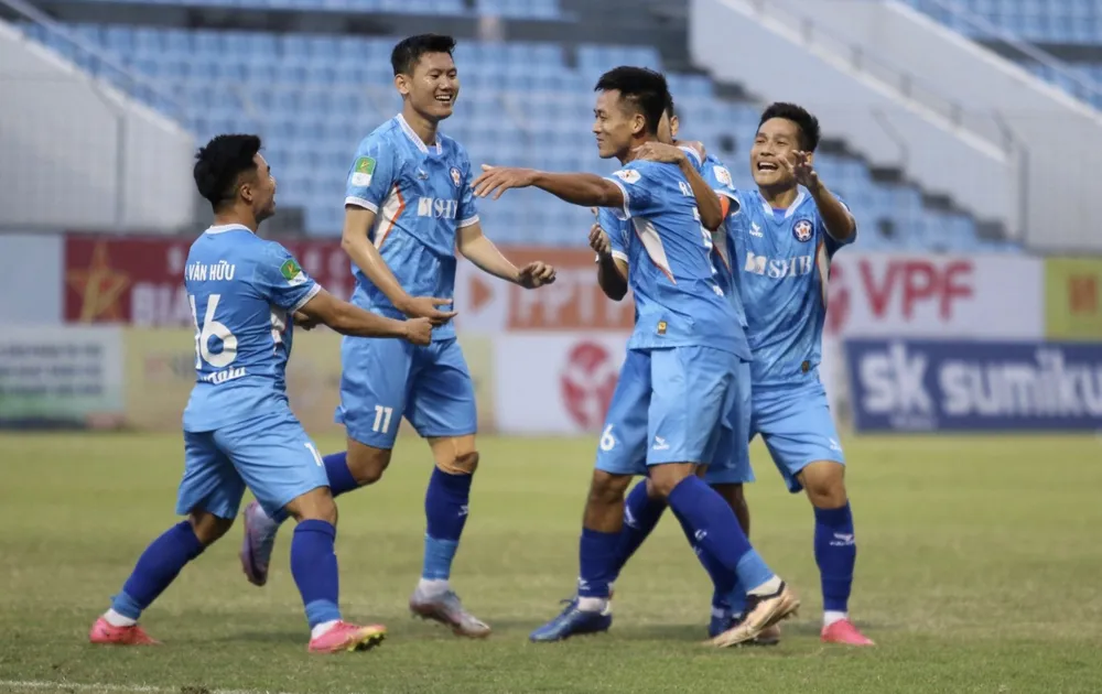 Đà Nẵng thắng thuyết phục PĐ.Ninh Bình. ẢNH: XUÂN HIẾU