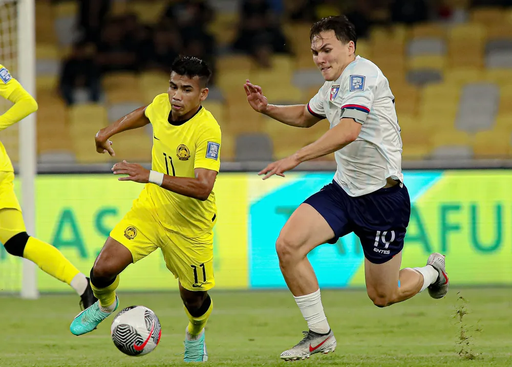 Malaysia không thể tạo ra bất ngờ tại vòng loại thứ hai World Cup 2026. ẢNH: FAM 